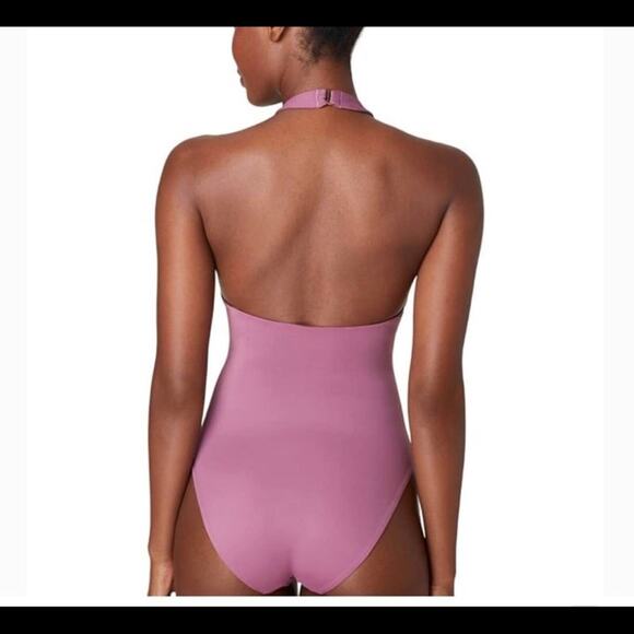 Andie Size L The Luzon One Piece Cactus Pink Swimsuit Modest Resortwear Poolside - Picture 2 of 8